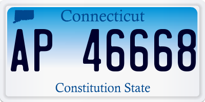 CT license plate AP46668