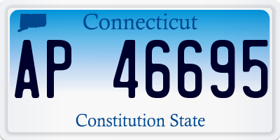 CT license plate AP46695
