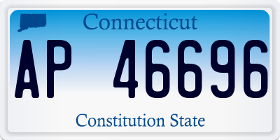 CT license plate AP46696