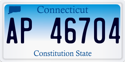 CT license plate AP46704