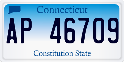 CT license plate AP46709