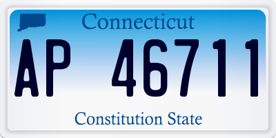 CT license plate AP46711