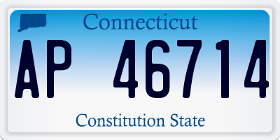 CT license plate AP46714