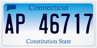 CT license plate AP46717