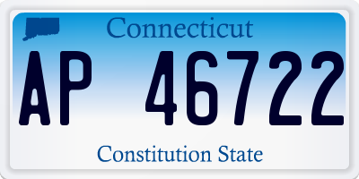 CT license plate AP46722