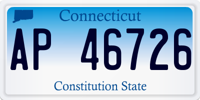CT license plate AP46726