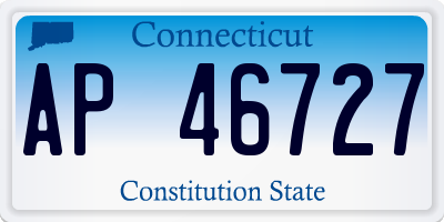 CT license plate AP46727
