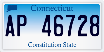 CT license plate AP46728