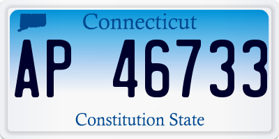 CT license plate AP46733