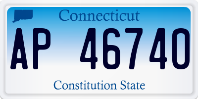 CT license plate AP46740
