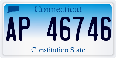 CT license plate AP46746