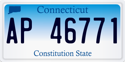 CT license plate AP46771