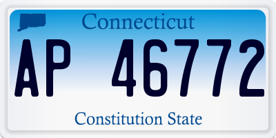 CT license plate AP46772