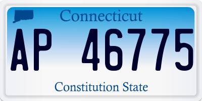 CT license plate AP46775