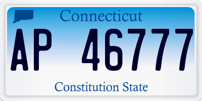 CT license plate AP46777