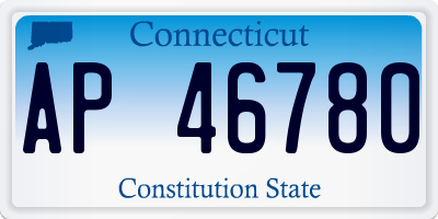 CT license plate AP46780