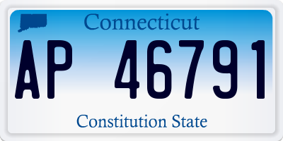 CT license plate AP46791