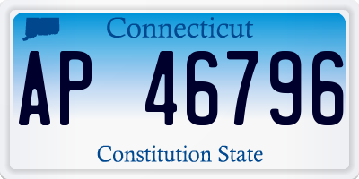 CT license plate AP46796