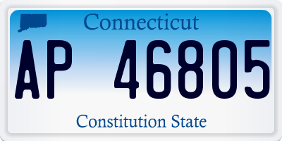 CT license plate AP46805