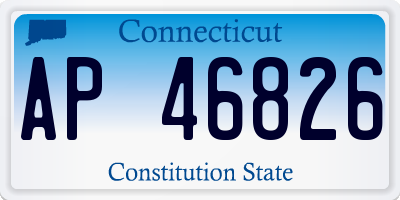 CT license plate AP46826