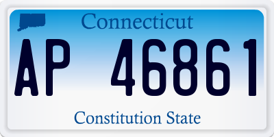 CT license plate AP46861