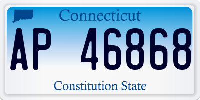 CT license plate AP46868