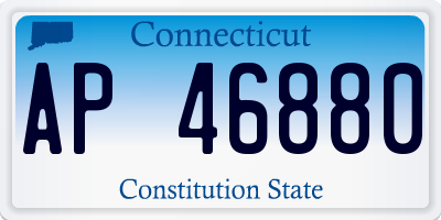 CT license plate AP46880