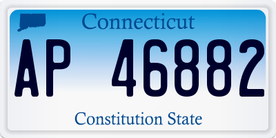 CT license plate AP46882