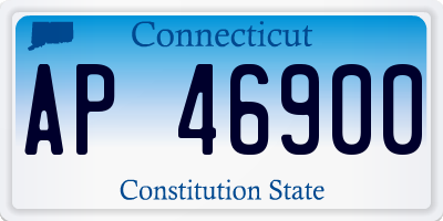 CT license plate AP46900