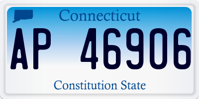 CT license plate AP46906