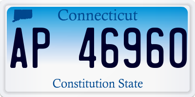 CT license plate AP46960