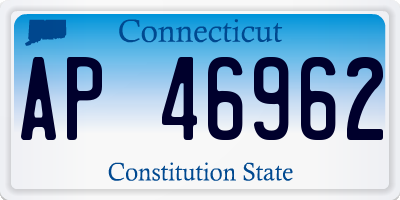 CT license plate AP46962