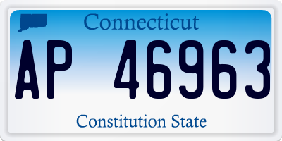 CT license plate AP46963