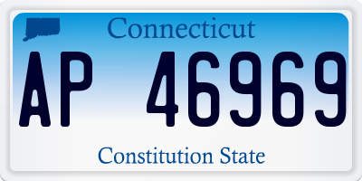 CT license plate AP46969