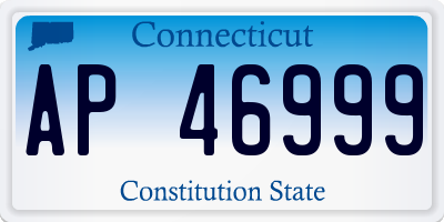 CT license plate AP46999