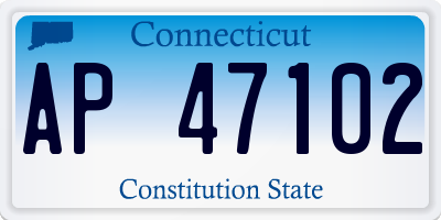CT license plate AP47102