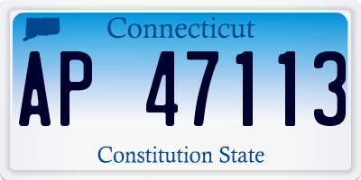 CT license plate AP47113
