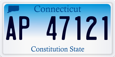 CT license plate AP47121