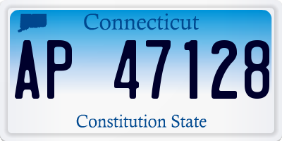 CT license plate AP47128