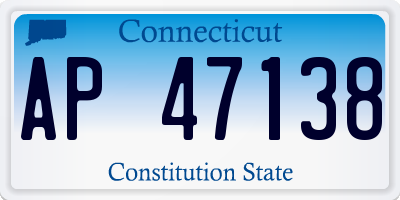 CT license plate AP47138