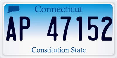 CT license plate AP47152