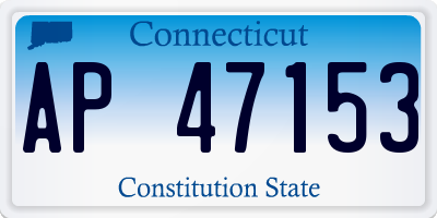 CT license plate AP47153
