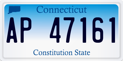 CT license plate AP47161