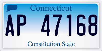 CT license plate AP47168