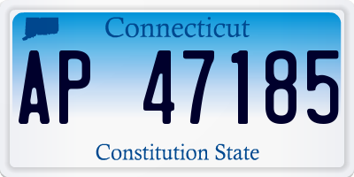 CT license plate AP47185