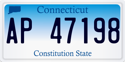CT license plate AP47198
