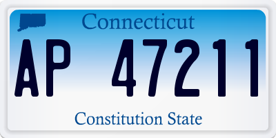 CT license plate AP47211