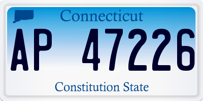 CT license plate AP47226