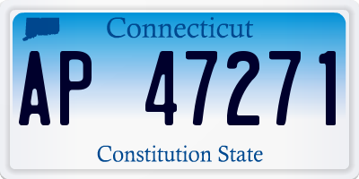 CT license plate AP47271