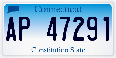 CT license plate AP47291